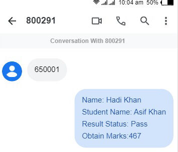 Check Lahore Board 9th Class Result 2024 By SMS