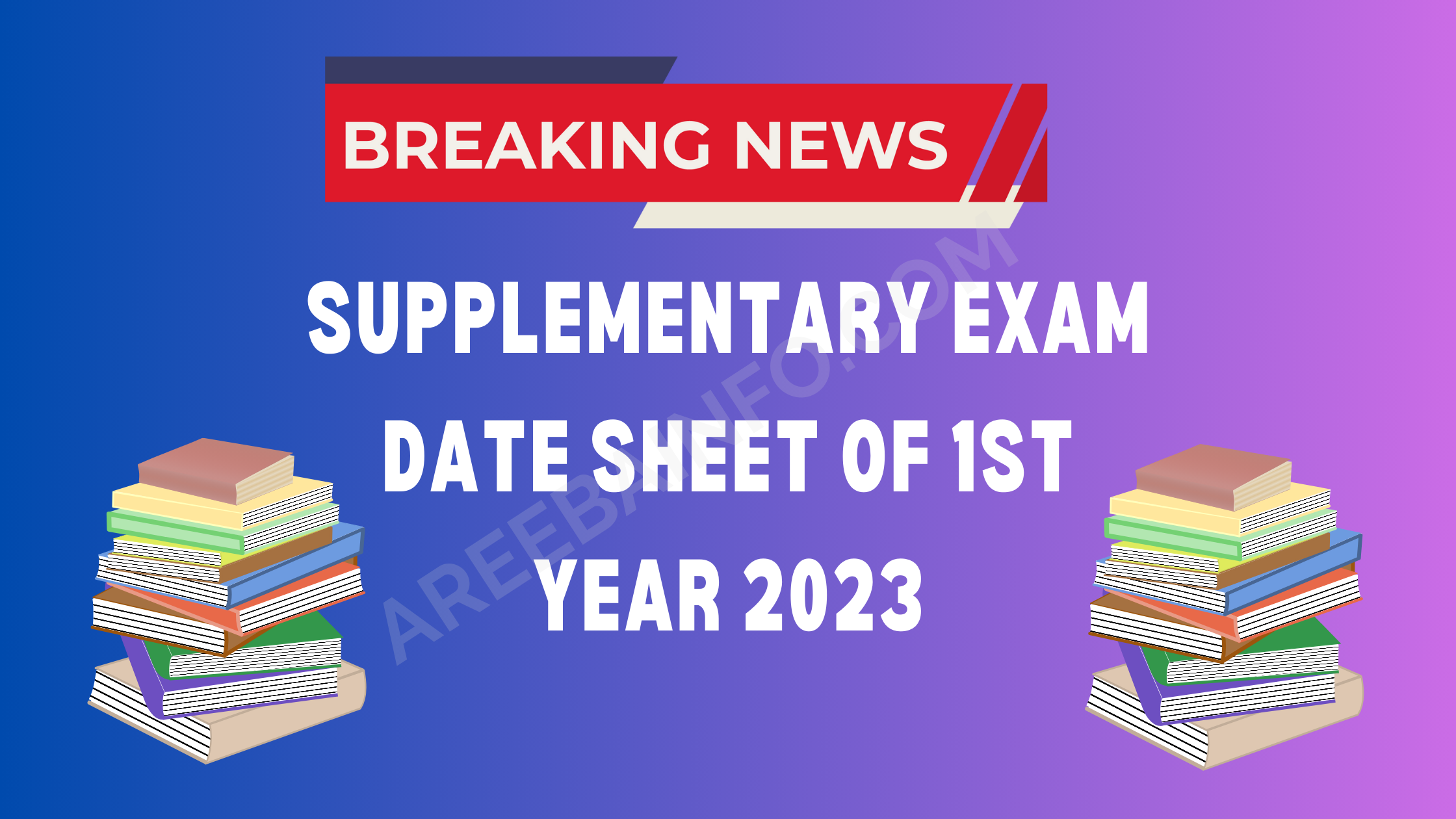 Supplementary Exam Date Sheet Of 1st Year 11th Class 2023