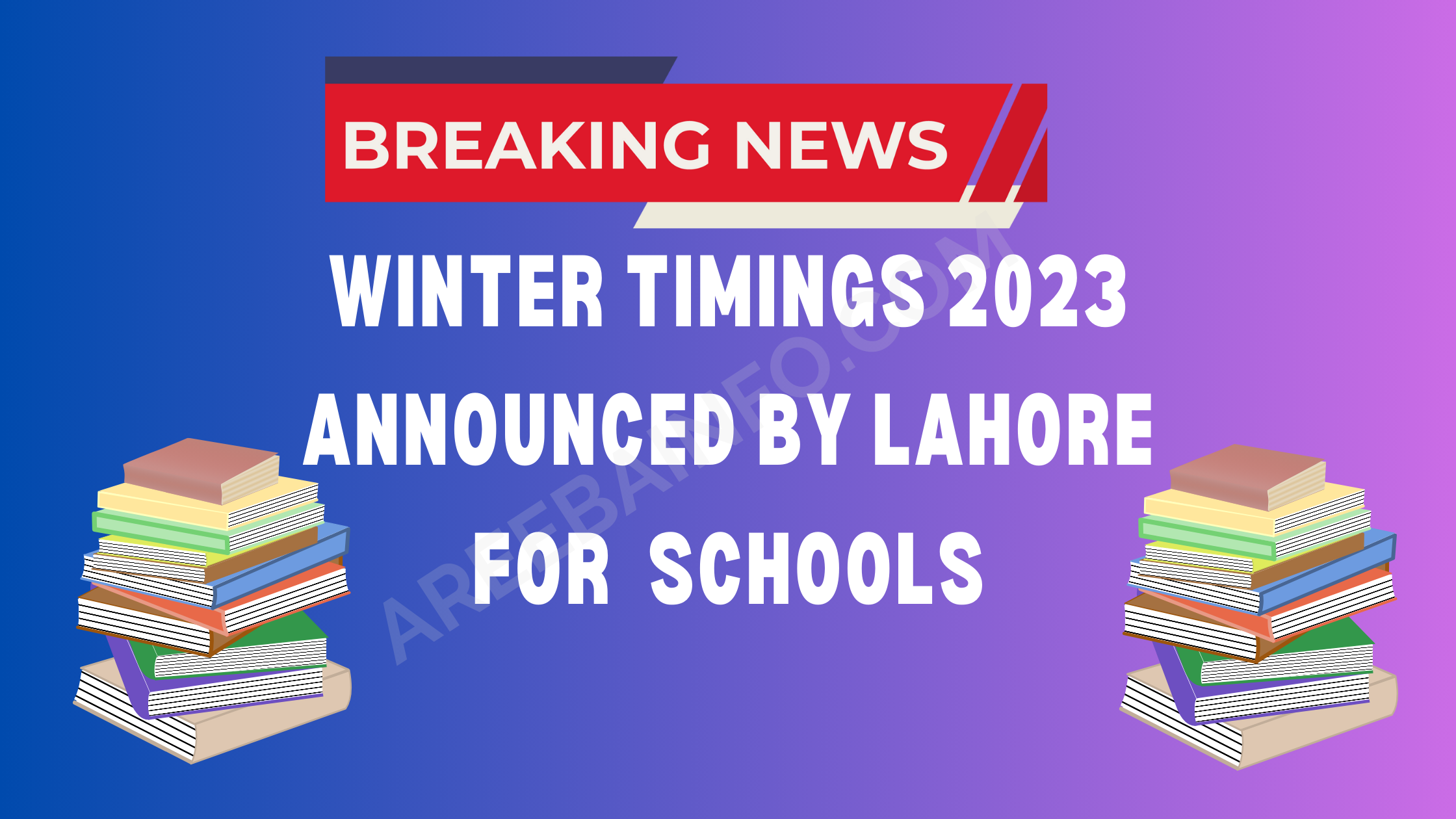 Winter Timings 2023 Announced By Lahore for Public Schools